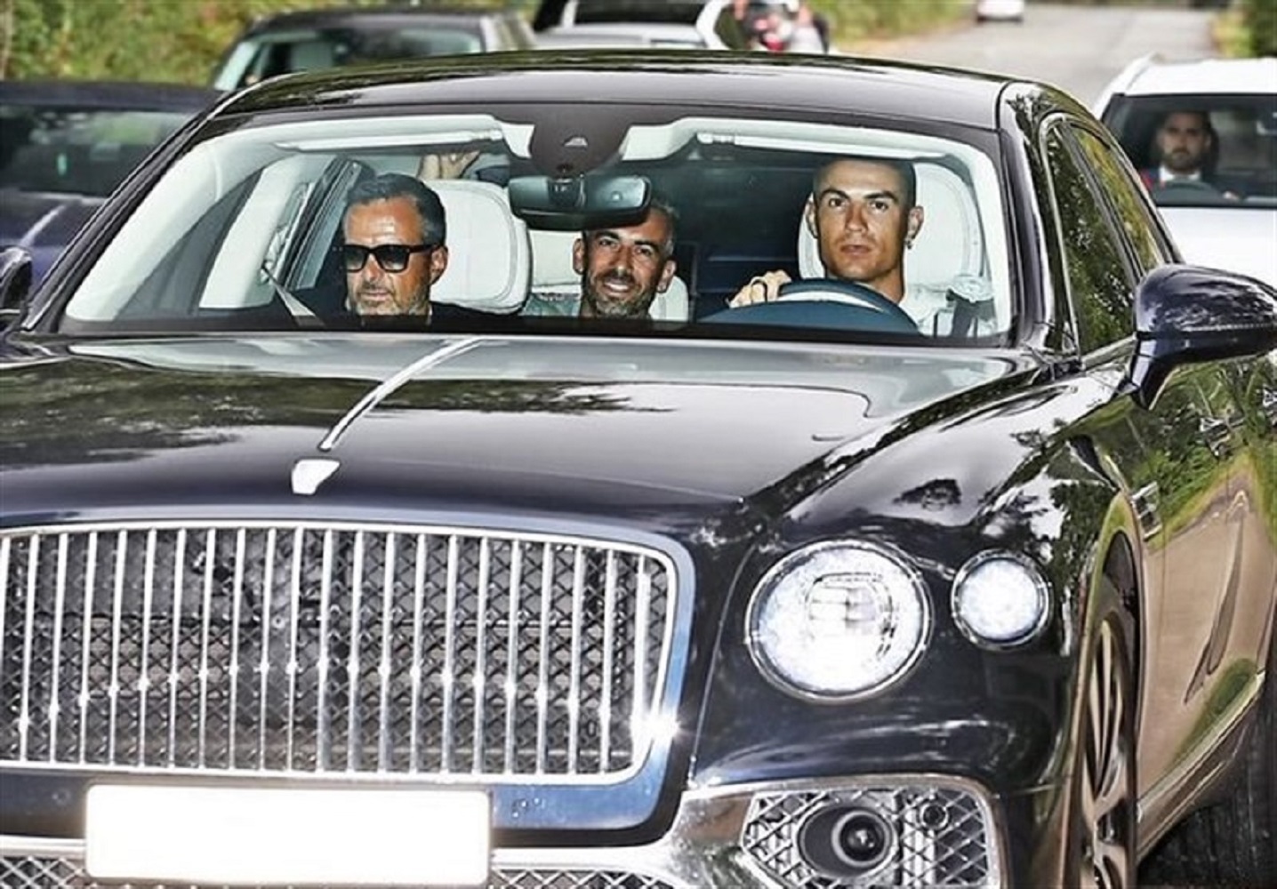 حضور رونالدو و مندز در محل تمرین منچستریونایتد فرگوسن هم آمد