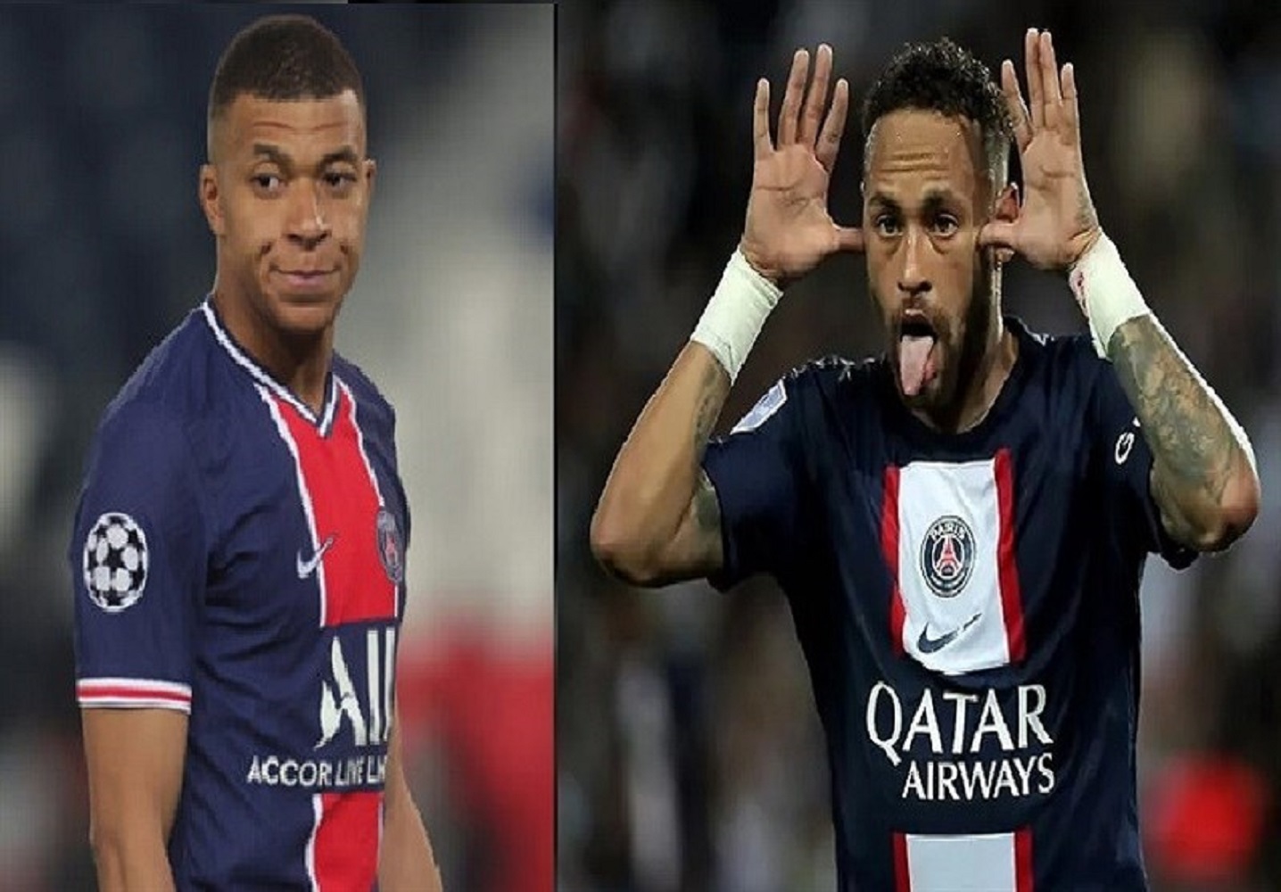 نیمار به جنجال امباپه در پاری‌ سن‌ ژرمن دامن زد + عکس