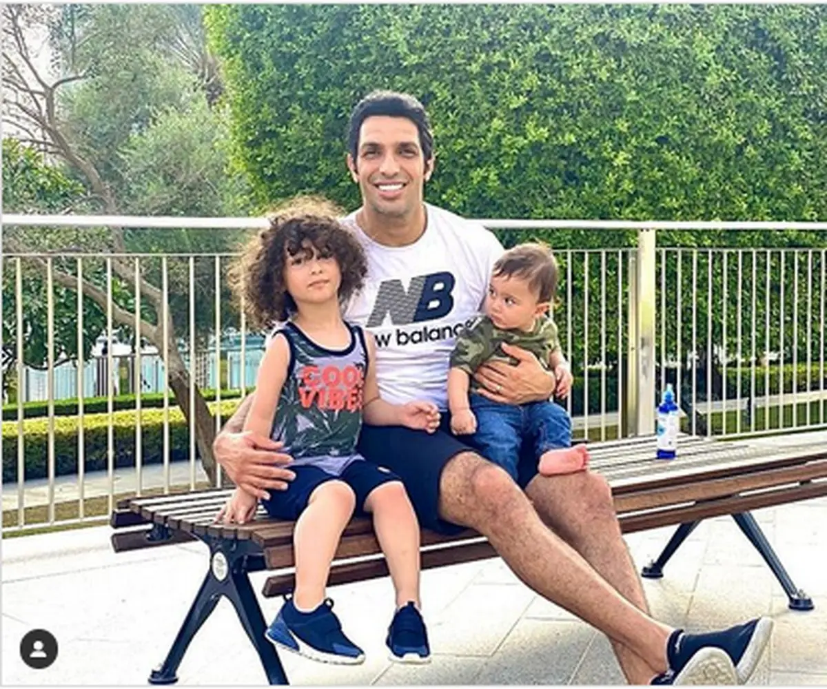 عکس سپهر حیدری و فرزندانش عکس سپهر حیدری و فرزندانش