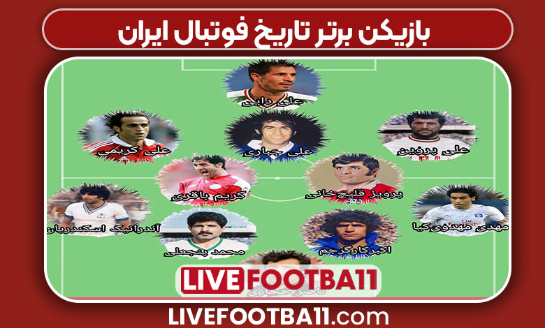 بازیکن برتر تاریخ فوتبال ایران بازیکن برتر تاریخ فوتبال ایران