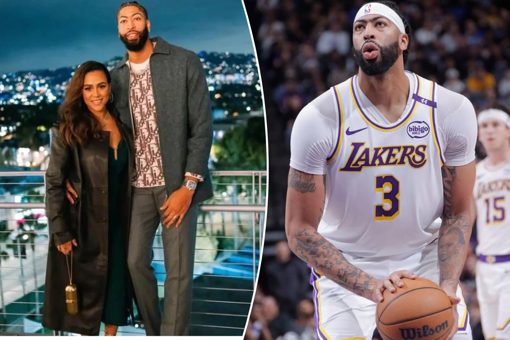 عکس زن آنتونی دیویس عکس زن آنتونی دیویس