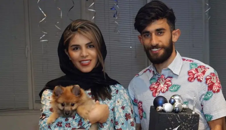 عکس علی قلیزاده و همسرش