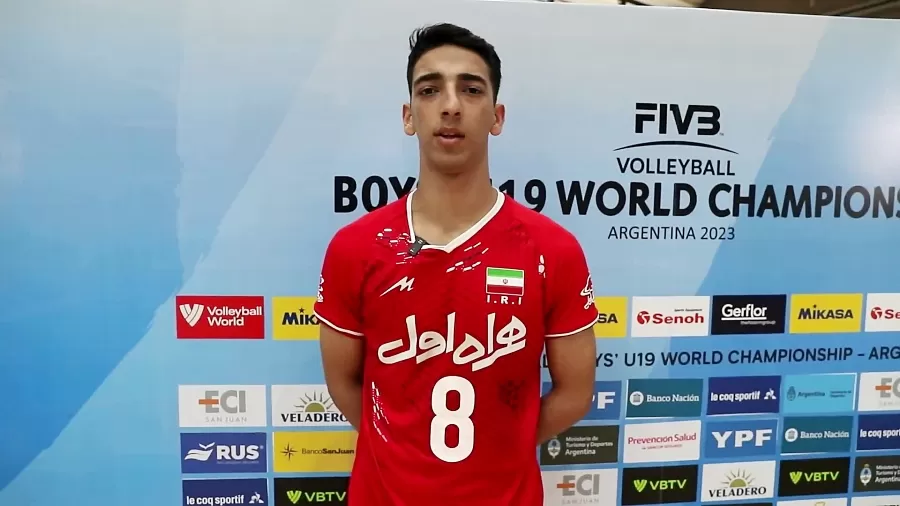 مرتضی طباطبایی لیبرو تیم ملی والیبال جوانان ایران