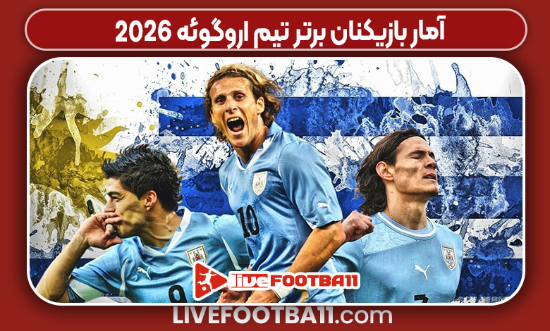 آمار بازیکنان برتر تیم اروگوئه 2026