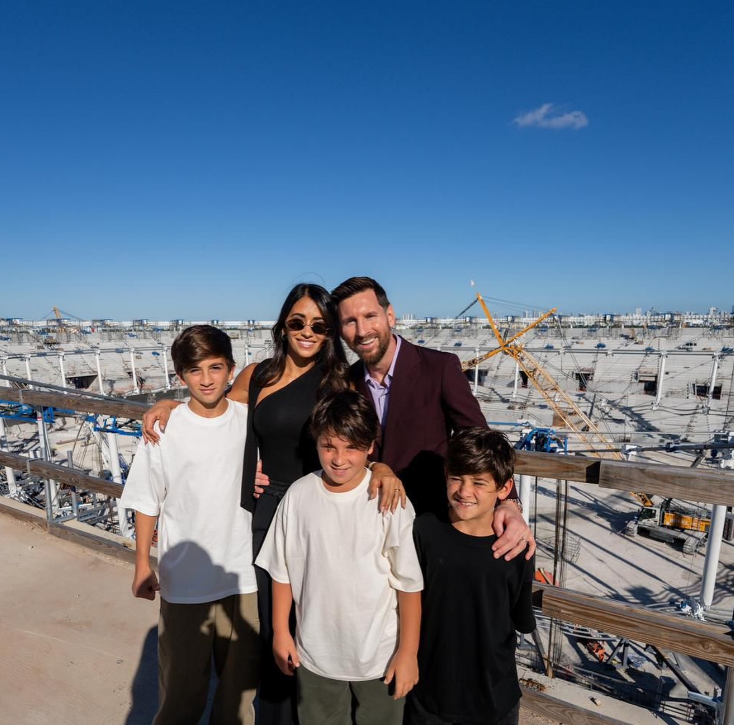 عکس خانوادگی لیونل مسی